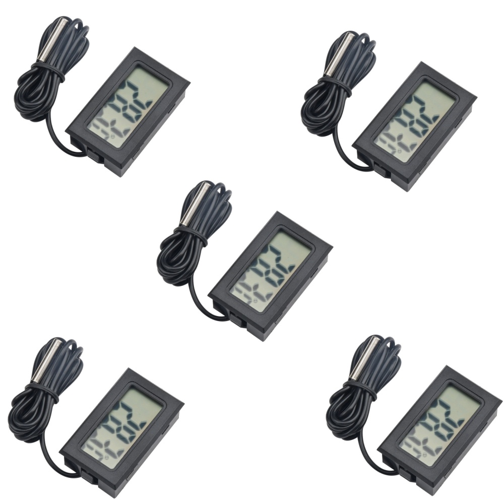 Planted Aquarium Temperature - MINI LCD เครื่องวัดอุณหภูมิดิจิตอล FY-10 ฝังอุณหภูมิ Sensor