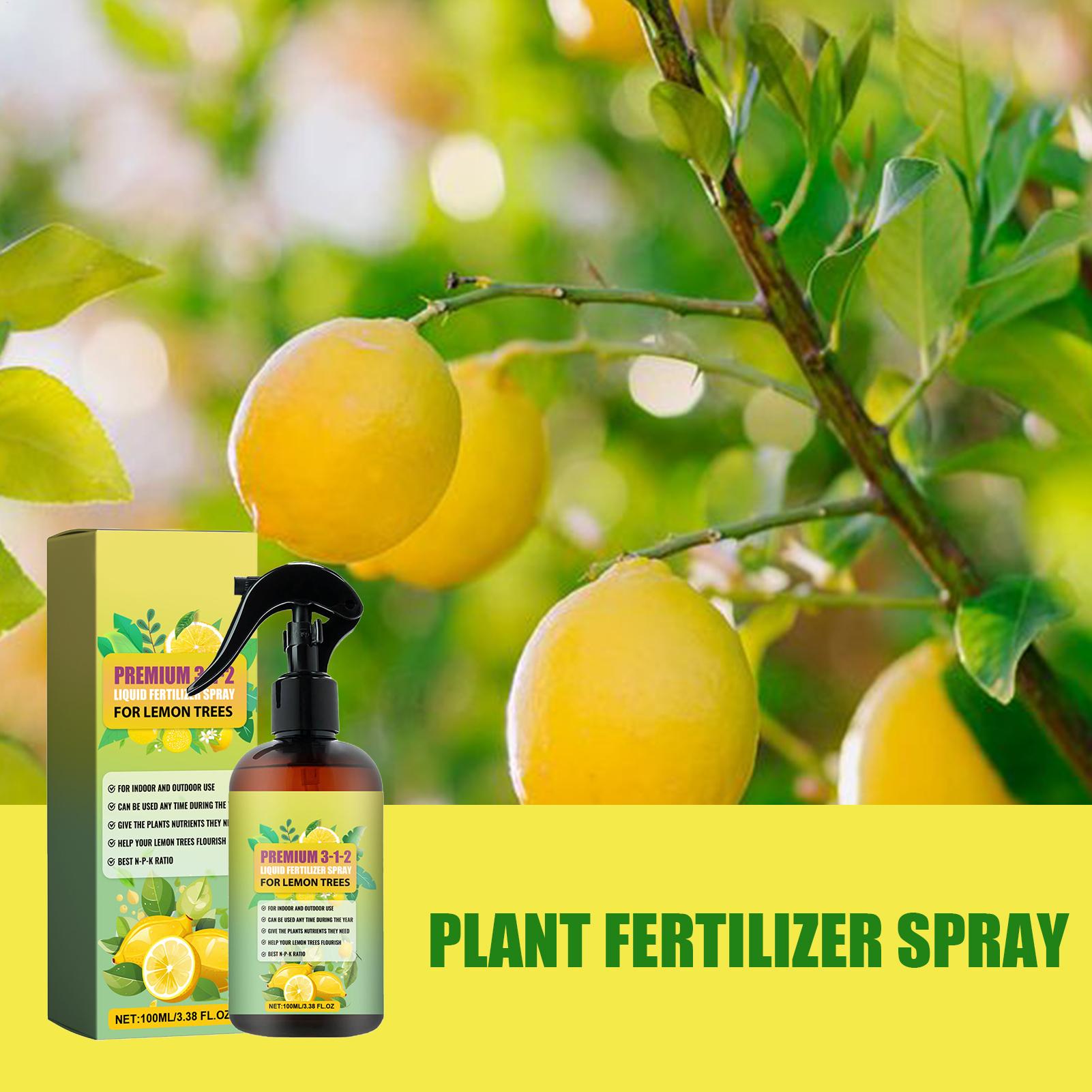 Liquid Fertilizer All In - ปุ๋ยน้ำออร์แกนิก 100 มล. สเปรย์บำรุงใบสำหรับต้นมะนาว สารเร่งการเจริญเติบโตของพืช สำหรับต้นซิตรัสและมะนาวทุกชนิด