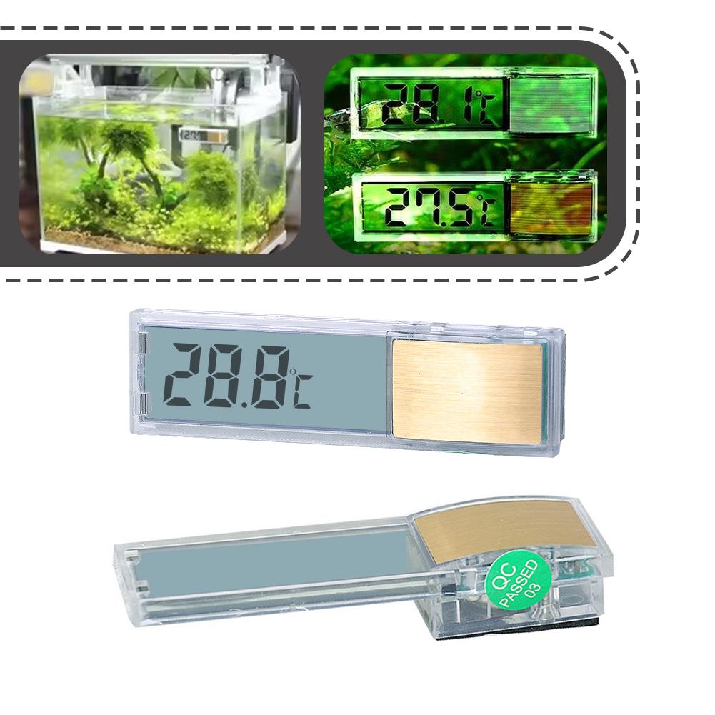 Planted Aquarium Temperature - เทอร์โมมิเตอร์วัดอุณหภูมิในตู้ปลาแบบดิจิตอล LED 3 มิติ 1 ชิ้น