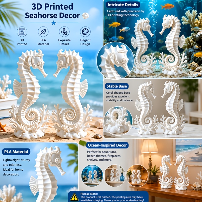 ชุดตุ๊กตาปลาทะเลรูปม้าน้ำ 2 ชิ - Aquarium Planting Ideas บทวิจารณ์และราคา