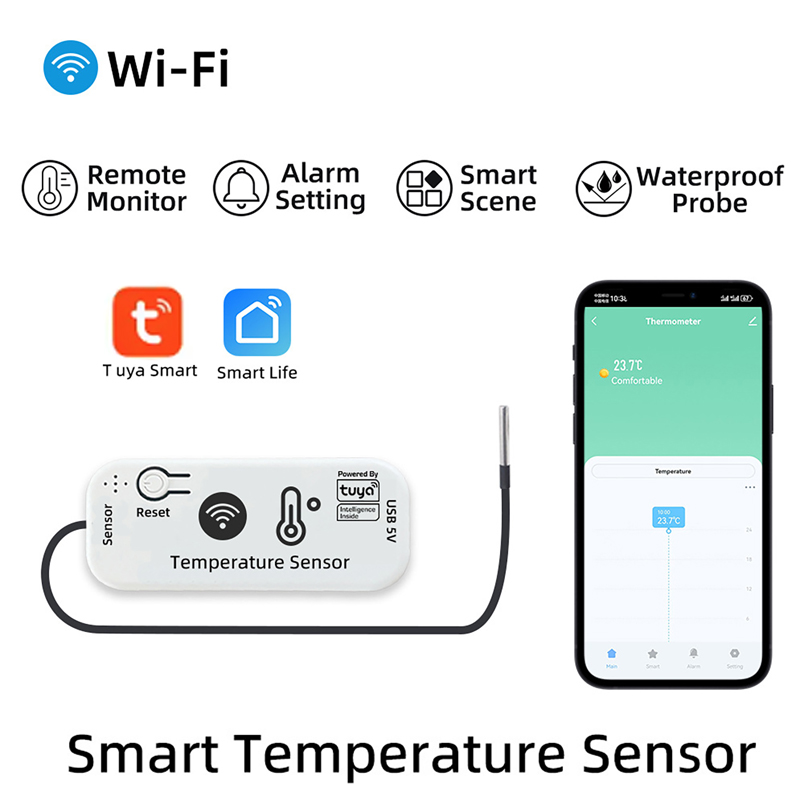 เซ็นเซอร์วัดอุณหภูมิ WiFi Zigb - Planted Aquarium Temperature บทวิจารณ์และราคา