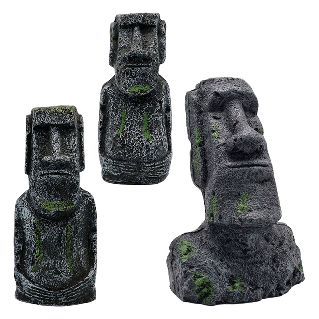 Aquarium Moai รูปปั้นเกาะอีสเต - Aquarium Planting Ideas บทวิจารณ์และราคา