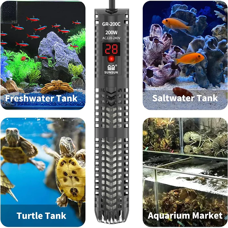 เครื่องทำความร้อนแบบจุ่มสำหรับ - Planted Aquarium Temperature บทวิจารณ์และราคา