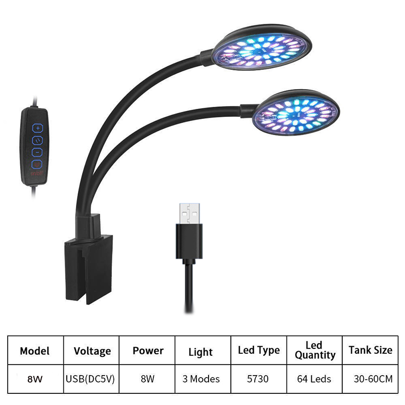 USB พิพิธภัณฑ์สัตว์น้ํา ไฟ LED - Led Planted Tank Light บทวิจารณ์และราคา