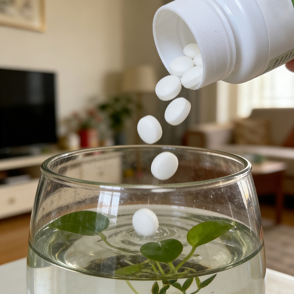 1 ขวดบรรจุเม็ดยาทำความสะอาดพืช - Aquarium Plant Vitamins บทวิจารณ์และราคา