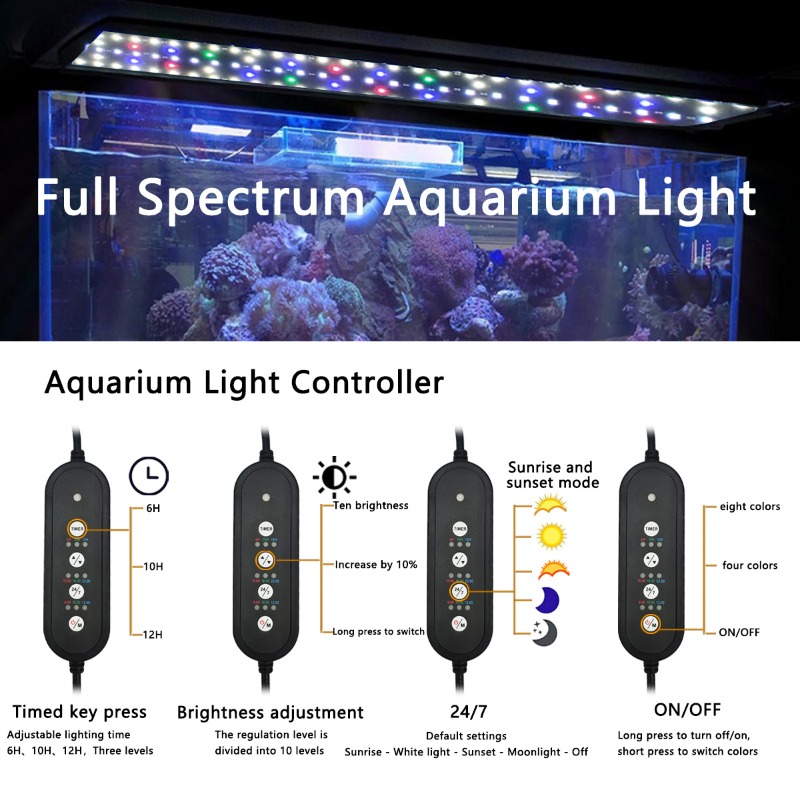 ไฟ LED สำหรับตู้ปลาแบบ Full Sp - Led Planted Tank Light บทวิจารณ์และราคา